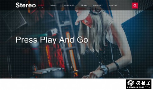 立体电音制作响应式网页模板