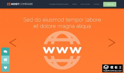 主机比较介绍网页模板