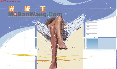 欧美个人艺术设计工作室版面模板