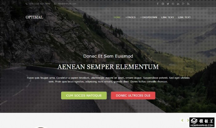 业务项目咨询网页模板