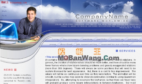 欧美自由软件公司模板