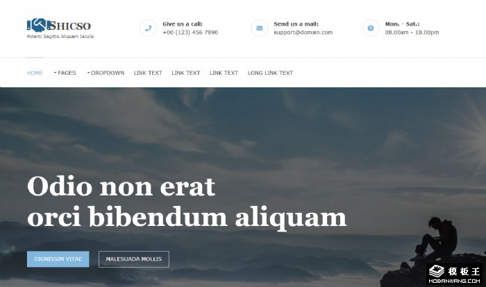 简约企业经营动态网页模板