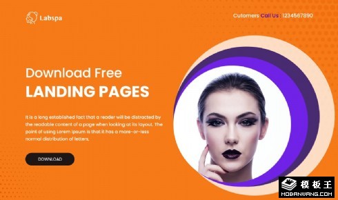 面部SPA护理响应式网页模板