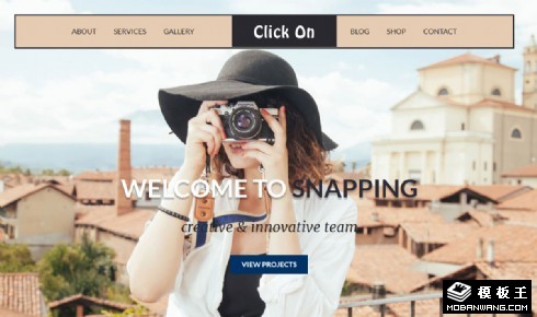 专业摄影师服务介绍响应式网页模板