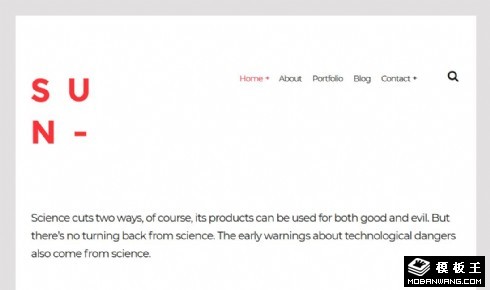 生活创意展示响应式网站模板