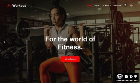 健体训练展示响应式网页模板