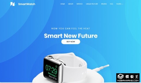 智能手表展示动态响应式网页模板
