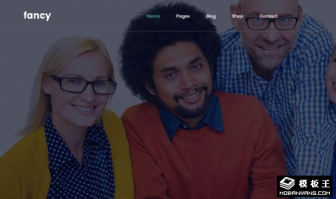 团队服务动态展示响应式网页模板