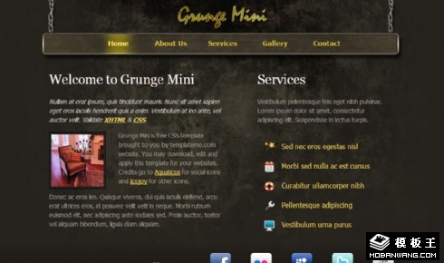 斑驳信息动态网页模板