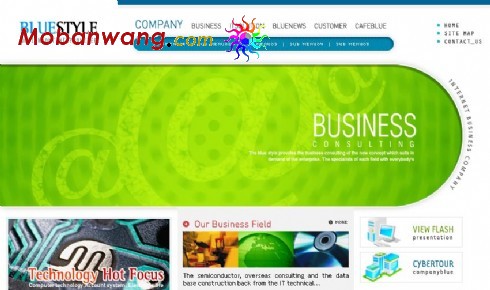 电子信息科技公司网页模板