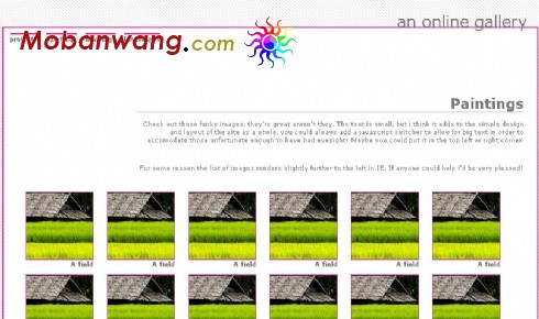 风光摄影相册网站模板