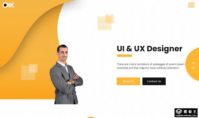 小型工作室项目展示网页模板