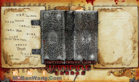 暗夜殿堂网站_FLASH模板