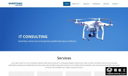 超越IT科技公司响应式网页模板
