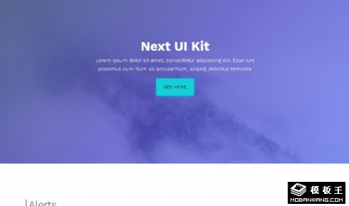 导航信息条UIKIT组件响应式网页模板
