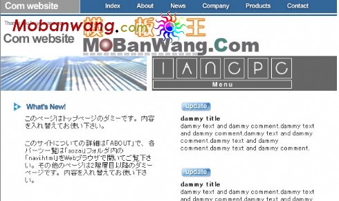 日本软件企业网页模板