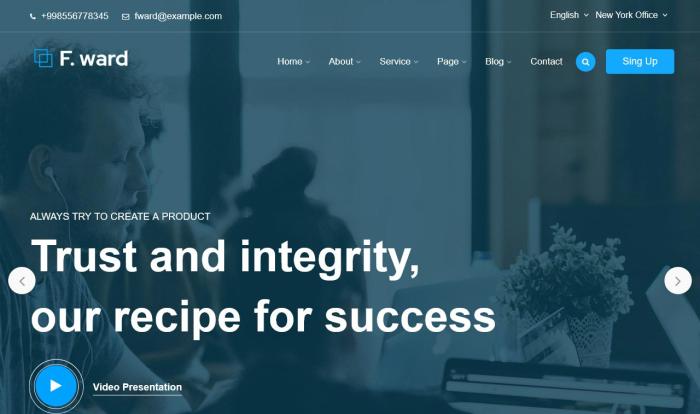 企业营销助力机构网站模板