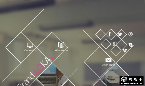 品牌空间介绍网页模板