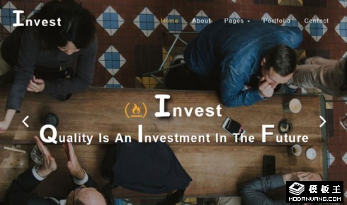 投资管理顾问响应式网页模板