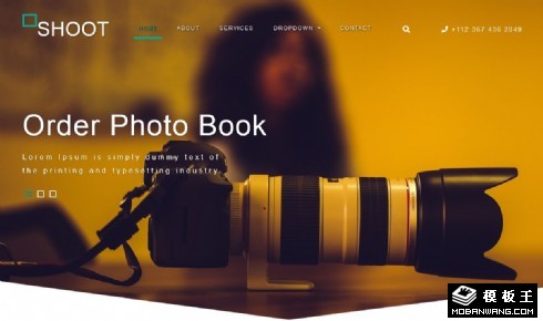 专业摄影设备展示响应式网页模板