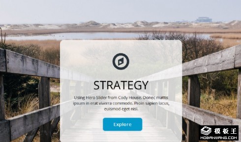 简单信息服务展示响应式网页模板