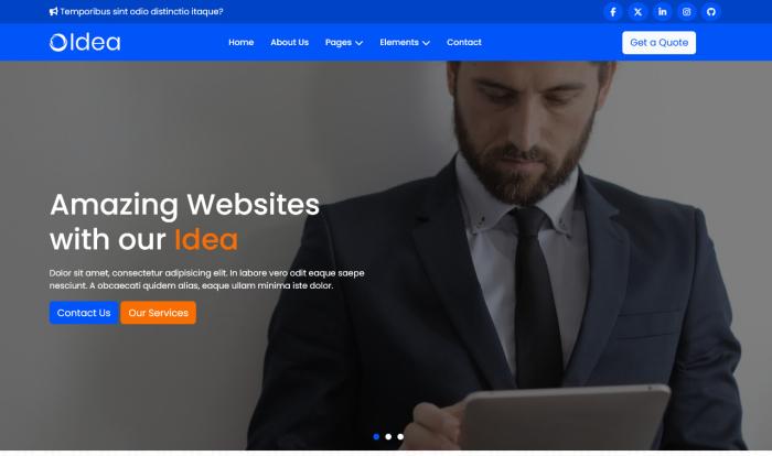 创意商业服务企业网站模板