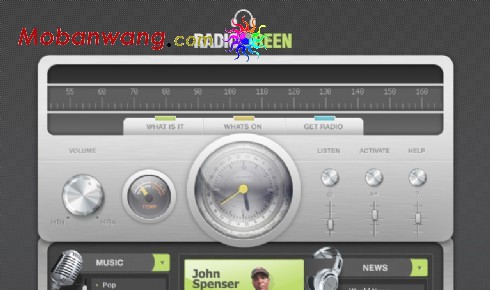 在线电台网页模板