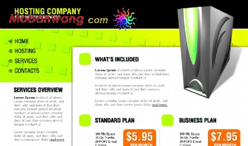 服务器租用销售网站模板