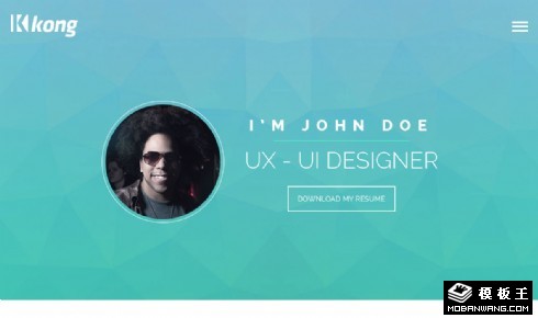 个人服务作品展示响应式网页模板