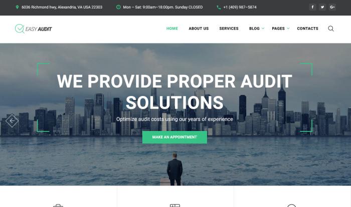 审计会计服务专属网站模板