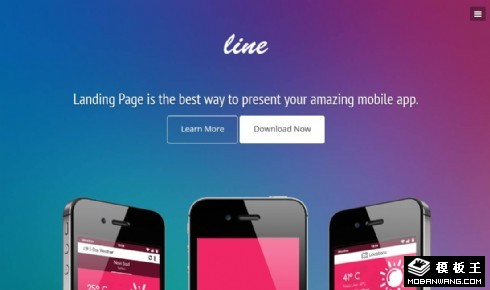 天气APP展示介绍响应式网页模板