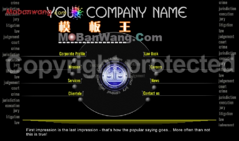 欧美黑色个人网页模板