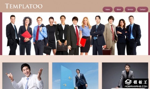 商务风采展示信息网页模板