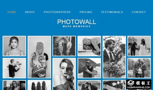 照片墙摄影展示响应式网站模板