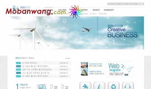 能源科技公司网页模板