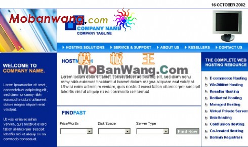 欧美IT公司网页模板