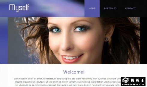 我自己个人介绍网页模板