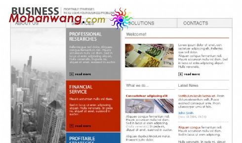 欧美杂志出版社网页模板