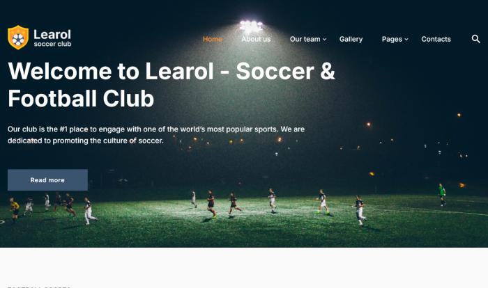 精英足球俱乐部网站模板