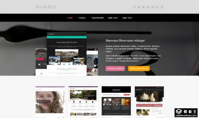 产品图片列表展示网页模板