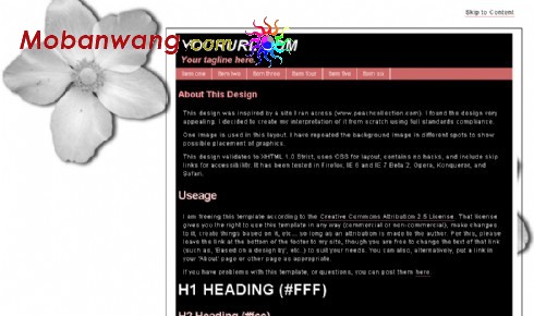 黑色个人介绍网页模板