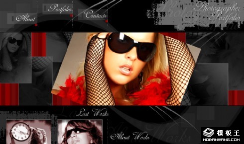 微妙的艺术摄影网页模板