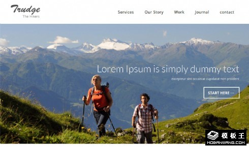 探险旅行响应式网页模板