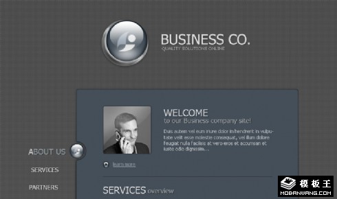 产品质量解决方案网页模板