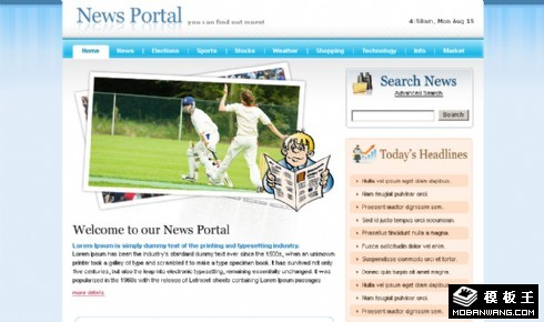 自媒体新闻网页模板