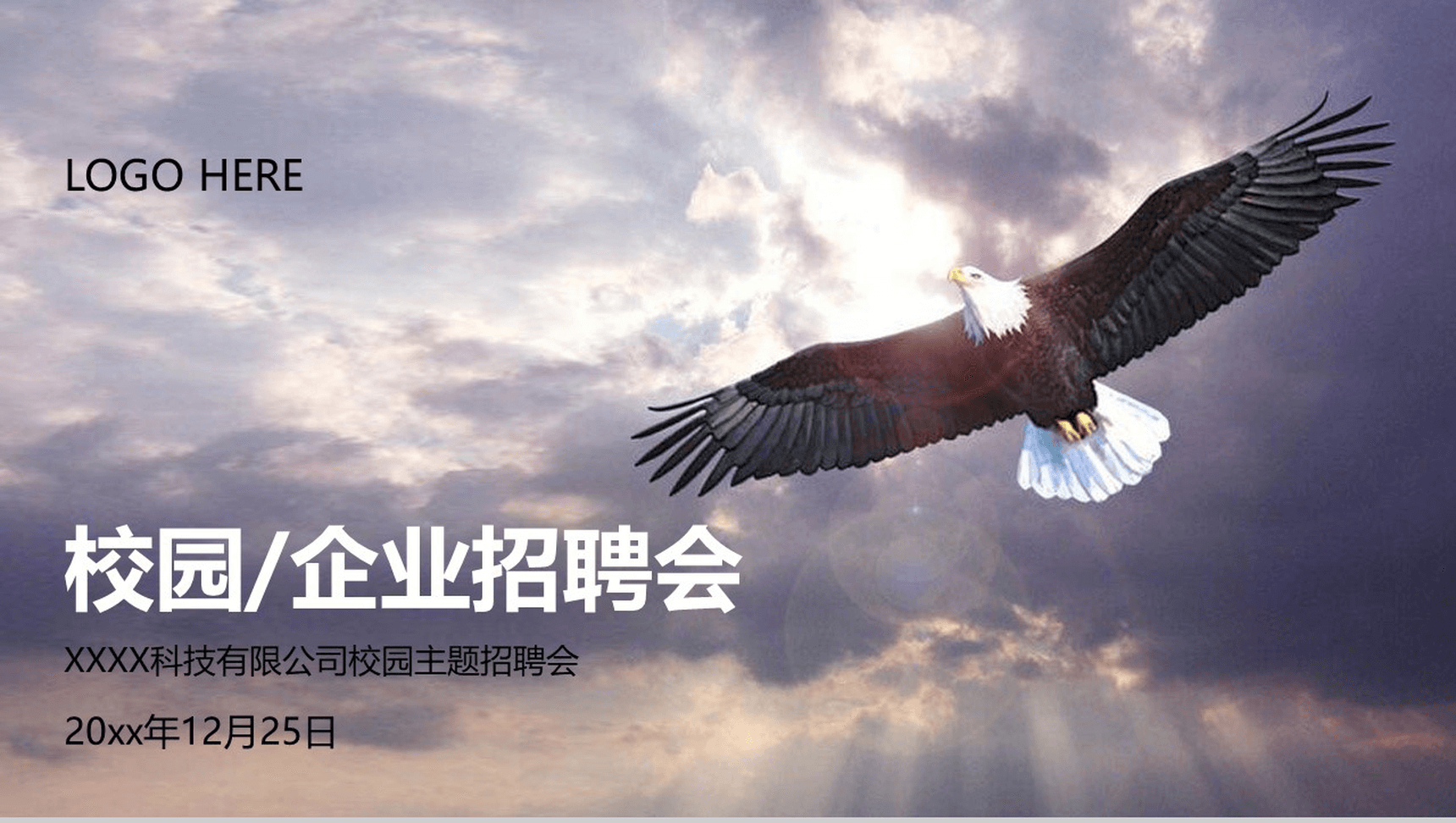 大气公司介绍企业宣传PPT模板