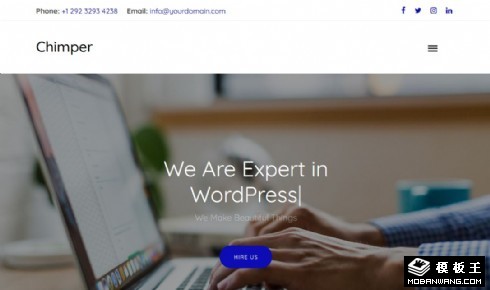 简约项目动态展示响应式网站模板