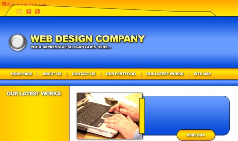 欧美个人工作室网页模板