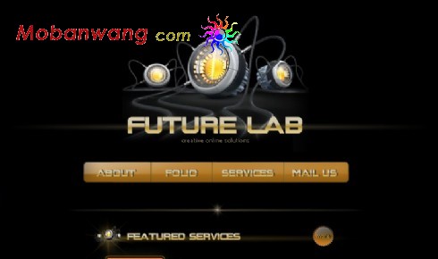 未来实验室网页模板