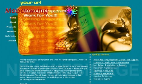 电脑硬件技术公司网页模板